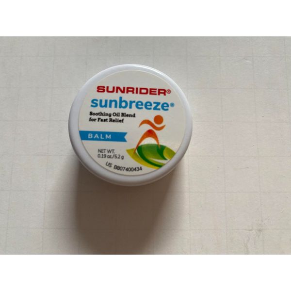 ( LOT OF 6 ) Sunrider SunBreeze BALM (0 .19 oz. ) Jar Menthol Herb Botanical Oil