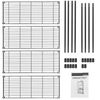 Durable 4 Tier Steel Wire Shelf Rack Storage Shelving Unit Book Shelf