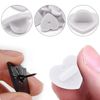 DUFEIMOY 120Pcs Multicolor Heart Shape Rubber Pin Backs Locking with Storage Case