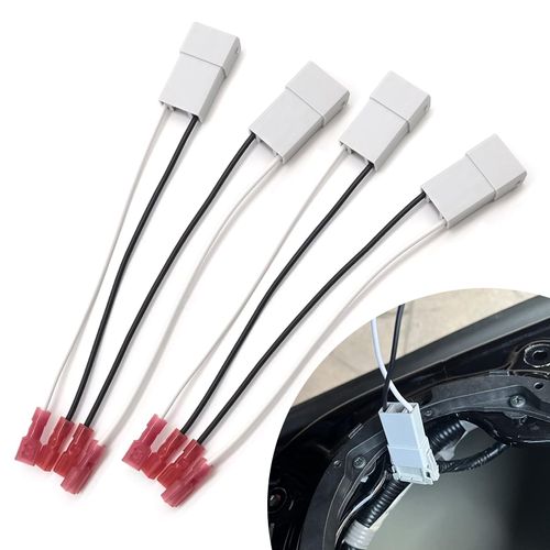 Polcatay 4 PCS Car Speaker Connector Harnesses, Speaker Harness Replacement for Honda Accord, Car Door Speaker Modification Plug Wiring Harness Adapter 72-7800 (Gray)