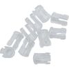 51514 LED Kappen 3mm weiß transparent (10 Stück)