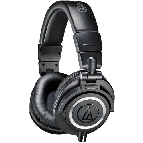 Audio-Technica ATH-M50x Professional Studio Monitor Headphones (Renewed)
