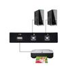 QIANRENON USB B Printer Switch Adapter USB B 2 Port Shared Select Allocator 1 Point 2 Shared Print,for Printers, Scanners