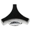 AIR CLEANER WING NUT 5/16" THREADS - CHROME W/BLACK TOP