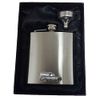 Commer (Imp Van) ref52 Pewter Effect Design on a 6oz Stainless Steel Hip Flask Captive Top…