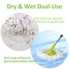 GIBTOOL 4 Pack Mop Head Replacement for Hurricane Spin Mop Replacement Head Microfiber Spin Mop Refills Easy Cleaning Round Shape Standard Size