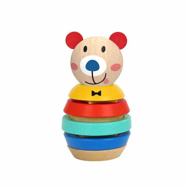 AB Gee abgee 921 TF187 EA Wooden Bear Shape Sorter, red