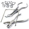 9 Pcs Set Rubber Dam Punch Forceps Brewer Brinker Clamps Frame Endodontic Tools