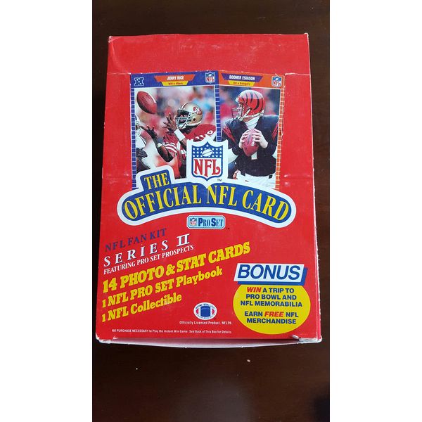 1989 Pro Set Football Series 1 36-Pack Box