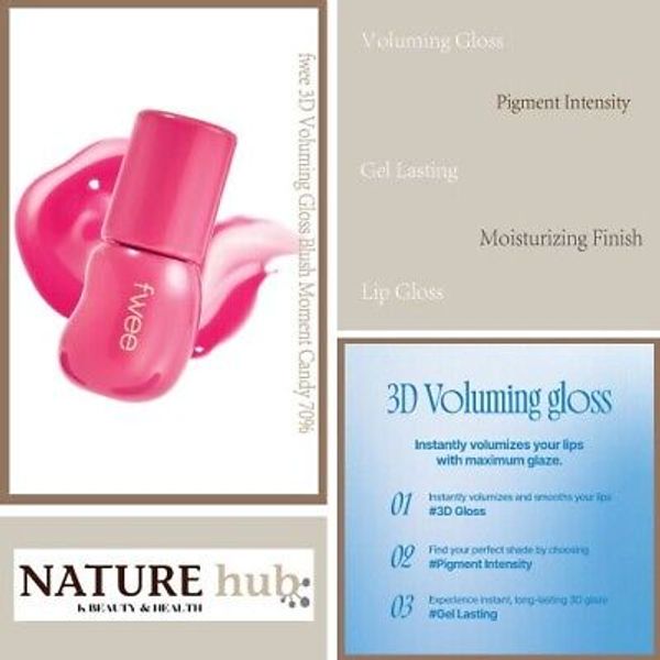 fwee 3D Voluming Gloss Blushed Moment Candy 70% 5.3g