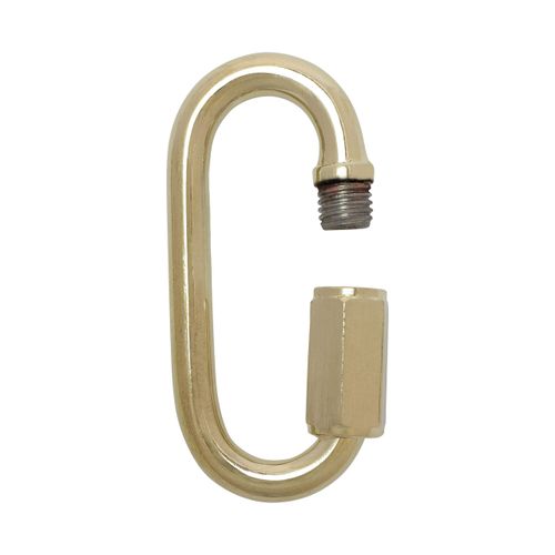 RCH Hardware QL-SS03-60 Stainless Steel Quick Link, 3 Gauge, Polished Brass (2 Pack)