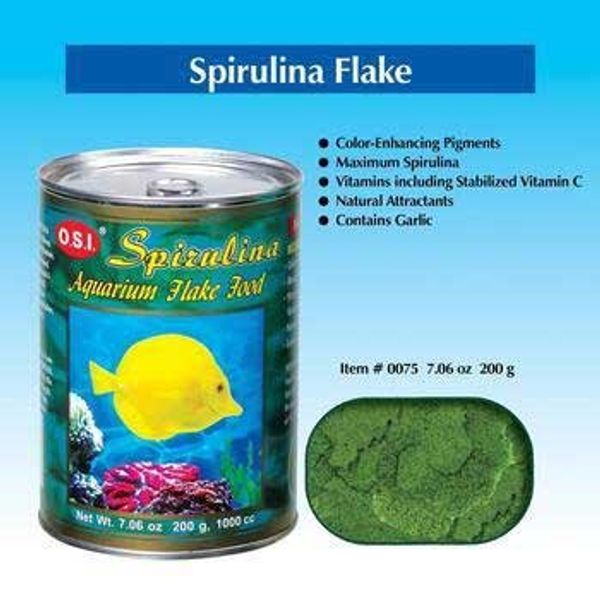 OSI Spirulina Flake Fish Food 7.06oz