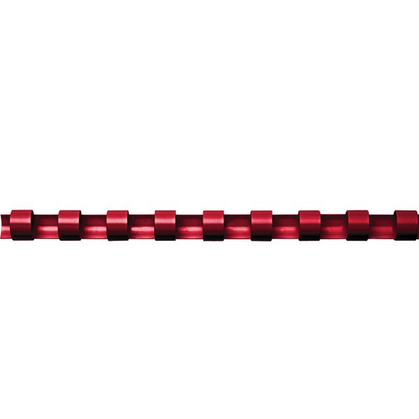 Fellowes 6 mm A4 Plastic Binding Combs - Red, Pack of 100