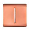 Trendi Switch Fan Isolator 10A Triple Pole Chrome Rocker Switch in Copper