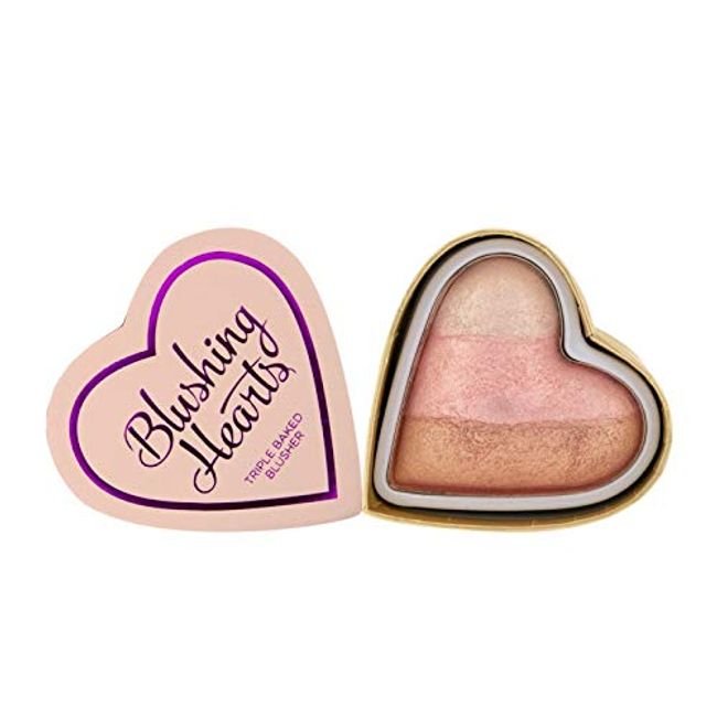 I Heart Revolution - Blushing Hearts Triple Baked Blusher - ICED HEARTS