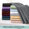 ZPECC Queen Flat Sheet Only 1 Pack, Durable White Top Bed Sheets Hypoallergenic Soft Brushed Microfiber Color-Coded Hem Threads, 90"x102"
