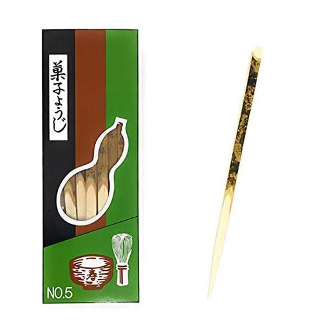 Gourd and Confectionery Toothpicks, Black Letters, Made in Japan, Toothpicks, 5 inches (15 cm), Pack of 18