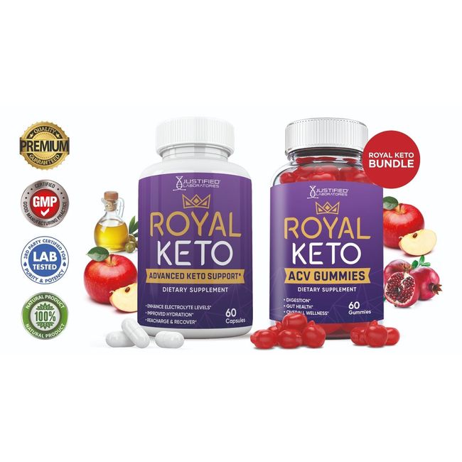 Royal Keto ACV Gummies & Keto ACV Pills 1275MG Bundle