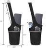 Ewedoos Yoga Mat Bag with Large Size Pocket and Zipper Pocket, Fit Most Size Mats (Black)