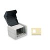 Outdoor Surface Mount Box For Keystone Modules, Ip44 Surface Mount With Hinged Lid