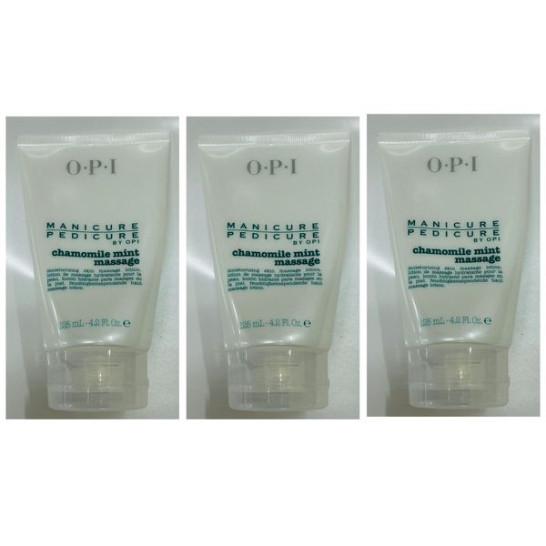 OPI Manicure Pedicure Chamomile Mint Massage Moisturizing Lotion 3 Bottles Combo