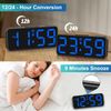 Peakeep Small Digital Alarm Clock Plug in for Bedrooms Bedside, Tiny Electric...