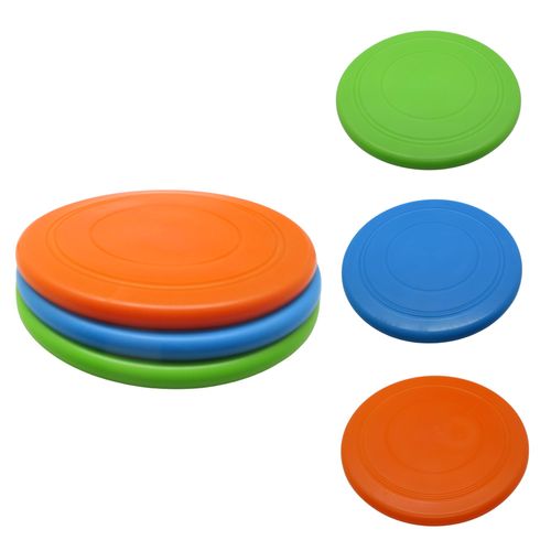 GadgetPawsUSA - Dog Flying Disc - Pack of 3 Pet Frisbees + Durable Outdoor Dog Toys for Training and Exercise - Interactive Fetch Discs - Blue, Green, and Orange Colors