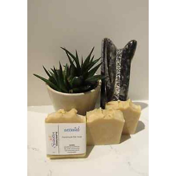 UNSCENTED - Moisturizing Handmade - Homemade Lard Clay Bar Soap, wt.  4oz