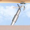 Telescopic Window Pole Rod Opener, 33 to 60cm Blinds Telescopic Pull Rod with Hook for Windows