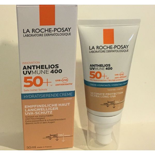 La Roche-Posay Anthelios UVmune 400 Moisturising Cream SPF50+ TINTED 50ml NIB