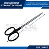 Supercut Iris Scissors Straight Surgical Instruments 4.5" Stainless German Grade