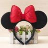 3D Red Sequin Bow Mouse Ears