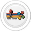 Real Gamer Retro Controller Video Game Funny PopSockets PopGrip for MagSafe