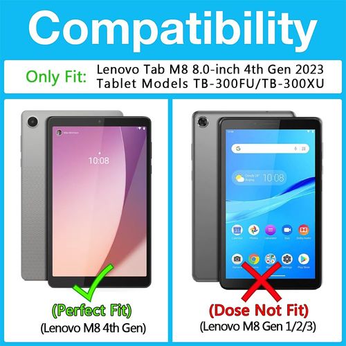 Bkinew Clear Case for Lenovo Tab M8 4th Gen TB-300FU/TB-300XU 2023 Version Tablet Ultra Clear Soft Flexible Case Tab M8 Gen 4 Transparent TPU Skin Bumper Back Cover Shell