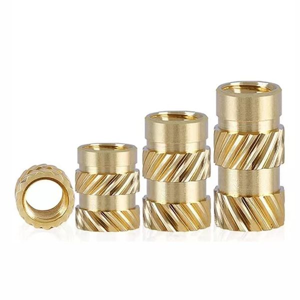 50 Pcs M3 Insert Nuts, Thickness 5mm, OD 5mm, Brass knurled Nuts, Female Thread, for 3D Printer Automotive Plastic Shell