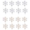 Felimoa Hairpin Hair Accessory Snow Hair Ornament Hair Arrangement 2 Colors Total 16 Piece Set