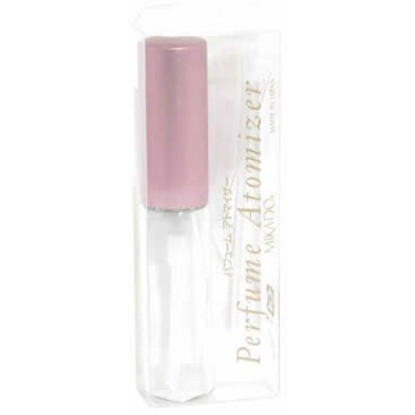 5205 [Yamada Atomizer] Glass Atomizer Plastic Pump Plain Aluminum Cap Pink Matte