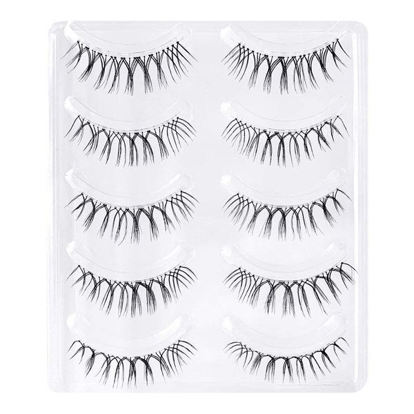 Musegetes Men0020 Natural Popular False Eyelashes 5 Pairs