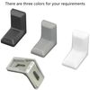 40 PCS L Shape Right Angle Corner Brackets,Shelf Bracket,Plastic Ourside Metal Inside Corner Brace (Black)