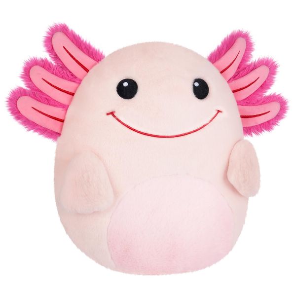 SuzziPals 13'' Axolotl Plush Pillows, Axolotl Stuffed Animal Plushies, Axolotl Cuddle Pillow for Kawaii Decor, Axolotl Plush Toy for Hug & Squishy, Axolotl Gifts Birthday Stuffed Animals for Girls Boy