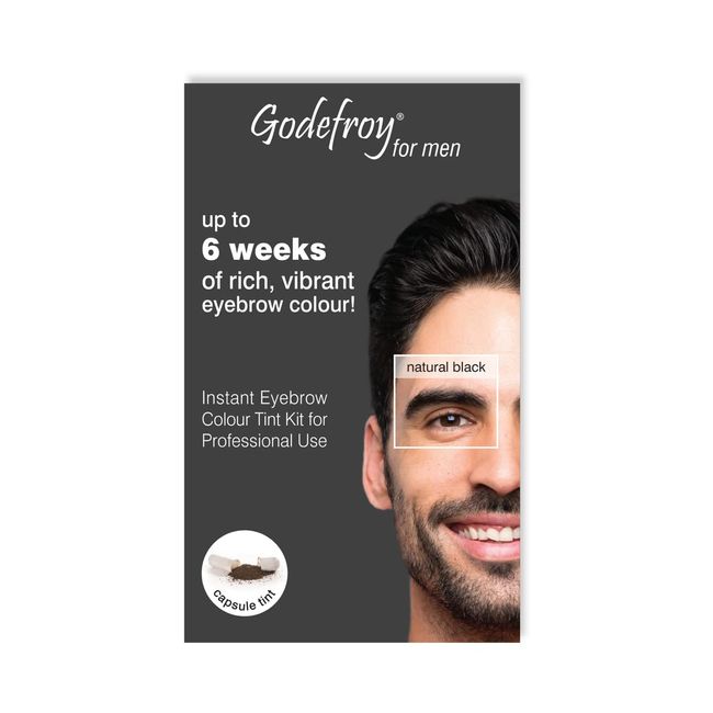 Godefroy Instant Eyebrow Tint for Men (Natural Black)