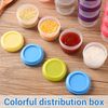 Fizzix 6PCS Plastic Mini Storage Containers with Lids – Durable, Stackable Small Storage Boxes for Beads, Crafts, Snacks, and Organization –Clear Design for Easy Identification.