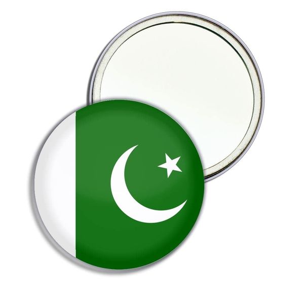 Pakistan Flag - 77mm Round Compact Mirror