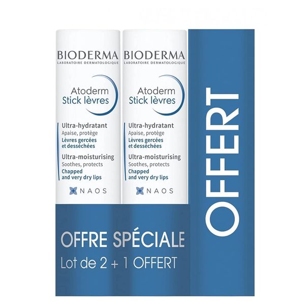 ATODERM STICK LEVRES 4 GR LOT DE 3