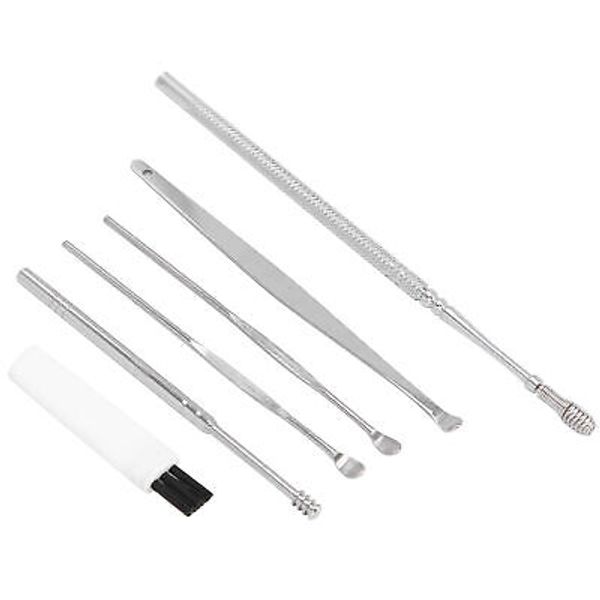 Stainless Steel Ear Cleaner Set Earpick Ear Wax Remover Spiral Ear Spoon Ear HPT