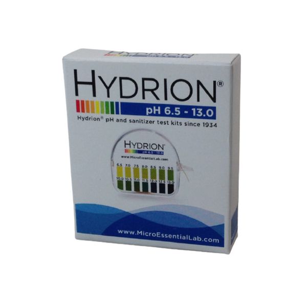 1 Pack of Micro Essential 98 Hydrion Short Range pH Test Paper 6.5-13PH 