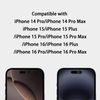 EYSOFT Front Camera Cover Compatible for iPhone 16/16Plus/16Pro/16Pro Max,Webcam Cover Protect Privacy and Security,Not Affect Face ID, 2 Pack-Black