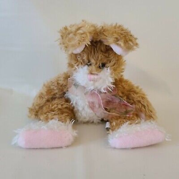 Shaggles Easter Bunny Shaggy Plush Toy Beige White First & Main USA