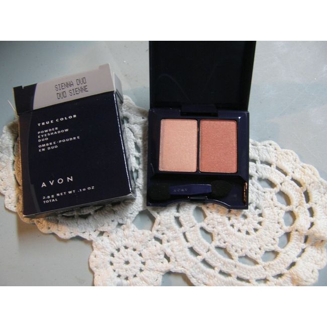 8733) Avon True Color Powder Eyeshadow Duo Sienne NEW OLDER STOCK