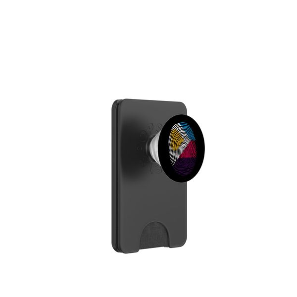 Polyamory Flag Fingerprint Polyamorous PopSockets PopWallet for MagSafe